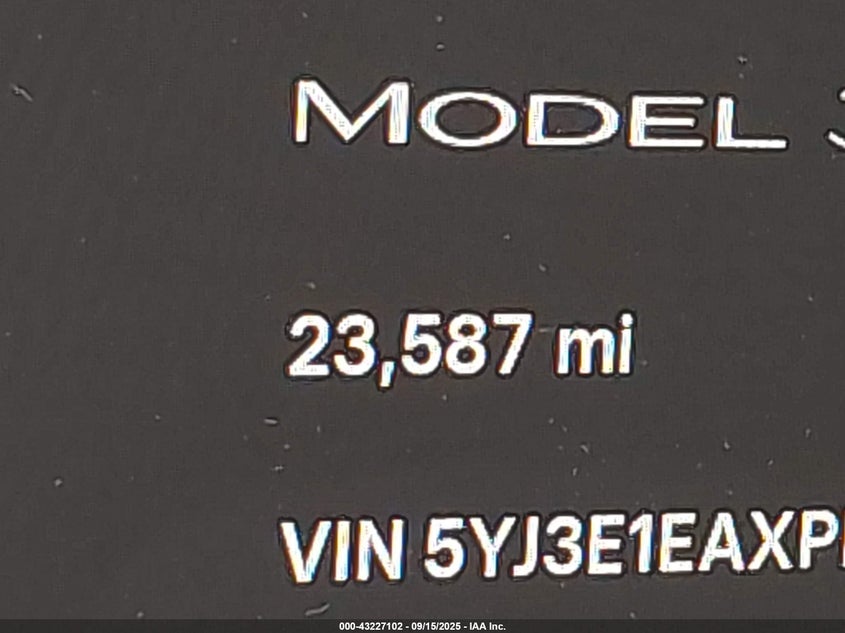 2023 Tesla Model 3 Rear-Wheel Drive VIN: 5YJ3E1EAXPF551800 Lot: 43227102