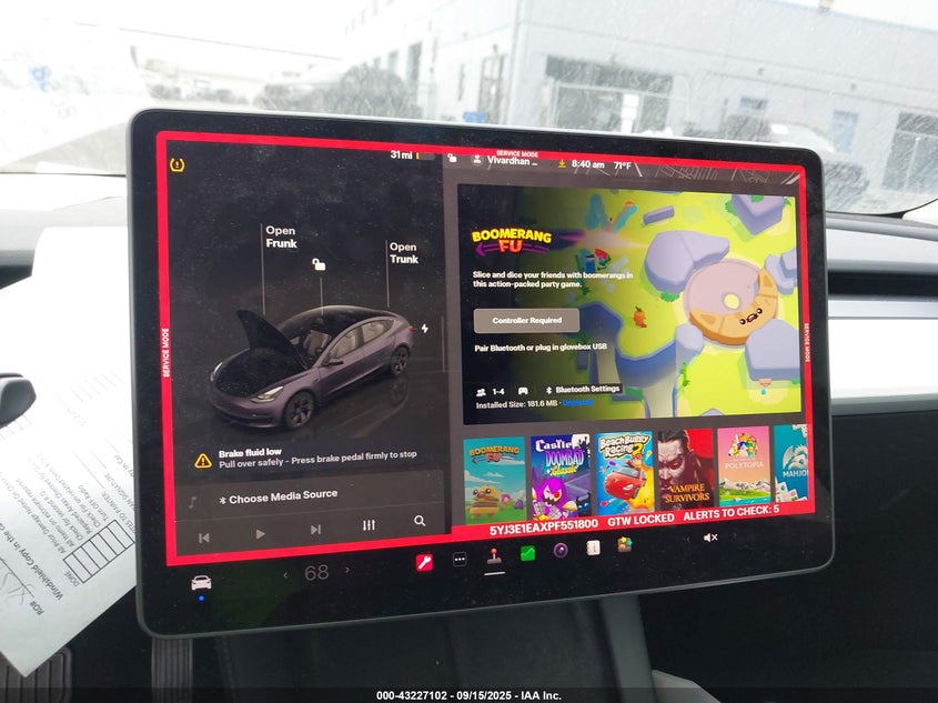 2023 Tesla Model 3 Rear-Wheel Drive VIN: 5YJ3E1EAXPF551800 Lot: 43227102