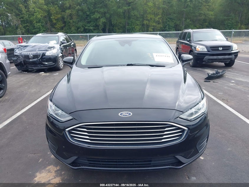 2019 Ford Fusion Se VIN: 3FA6P0HD4KR280334 Lot: 43227144