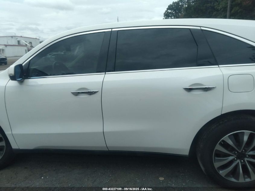 2016 Acura Mdx Technology Acurawatch Plus Packages/Technology Package VIN: 5FRYD4H49GB051089 Lot: 43227189