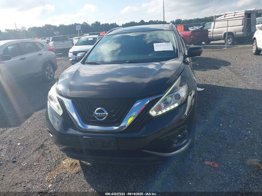 2017 Nissan Murano Platinum VIN: 5N1AZ2MHXHN147636 Lot: 43227222