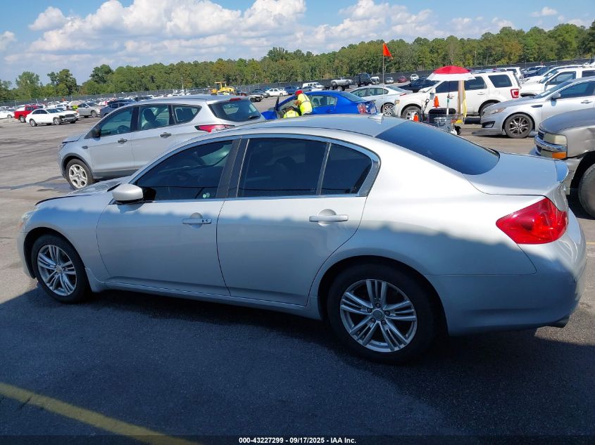 2013 Infiniti G37X VIN: JN1CV6AR1DM753505 Lot: 43227299