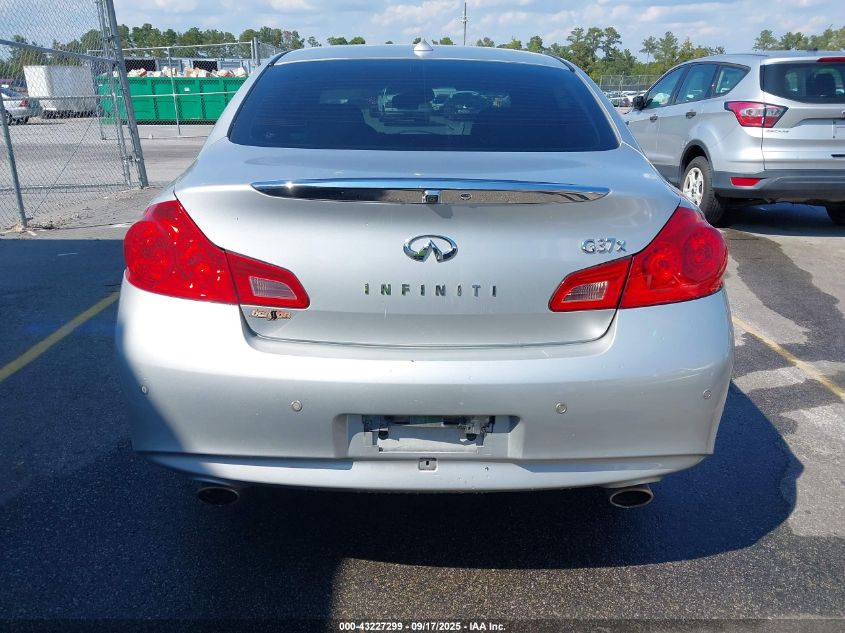 2013 Infiniti G37X VIN: JN1CV6AR1DM753505 Lot: 43227299