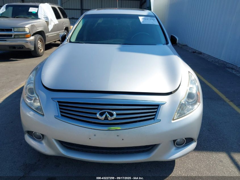 2013 Infiniti G37X VIN: JN1CV6AR1DM753505 Lot: 43227299