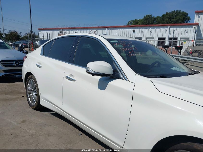2018 Infiniti Q50 3.0T Luxe VIN: JN1EV7AR7JM440503 Lot: 43227326