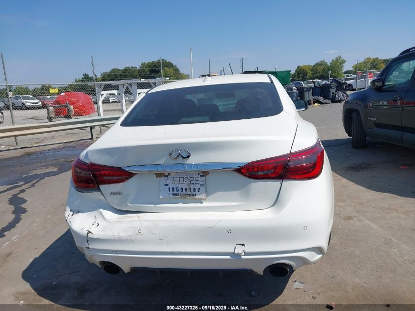 2018 Infiniti Q50 3.0T Luxe VIN: JN1EV7AR7JM440503 Lot: 43227326