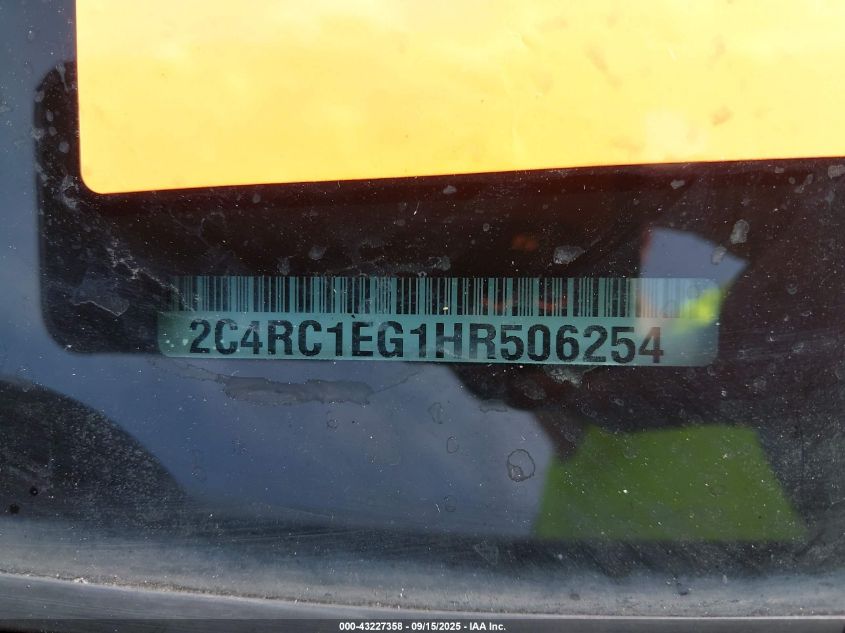 2017 Chrysler Pacifica Touring-L Plus VIN: 2C4RC1EG1HR506254 Lot: 43227358