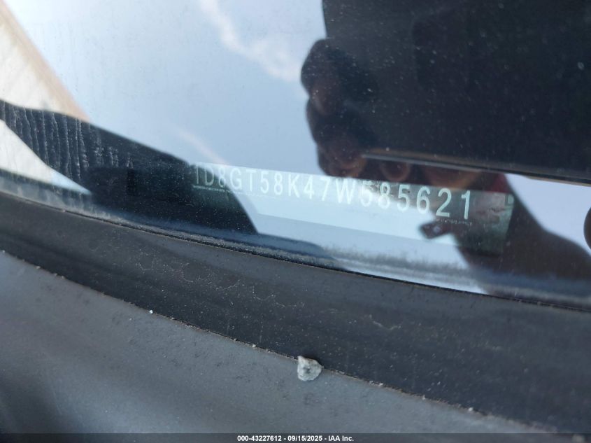 2007 Dodge Nitro Slt/Rt VIN: 1D8GT58K47W585621 Lot: 43227612