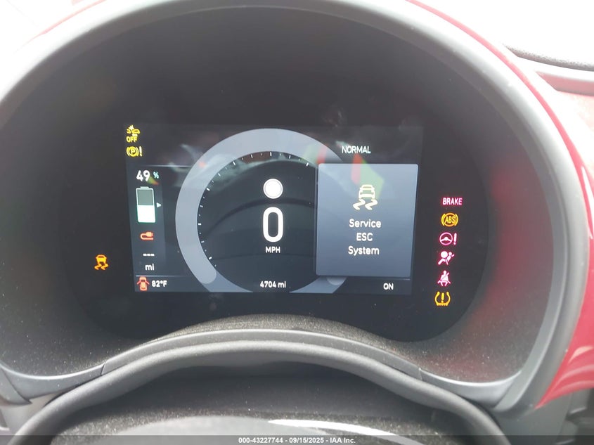 2024 Fiat 500E Inspi(Red) Fwd VIN: ZFAFFAA41RX203362 Lot: 43227744