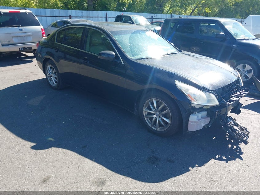 2007 Infiniti G35X black sedan gasoline JNKBV61F47M813634 photo #1