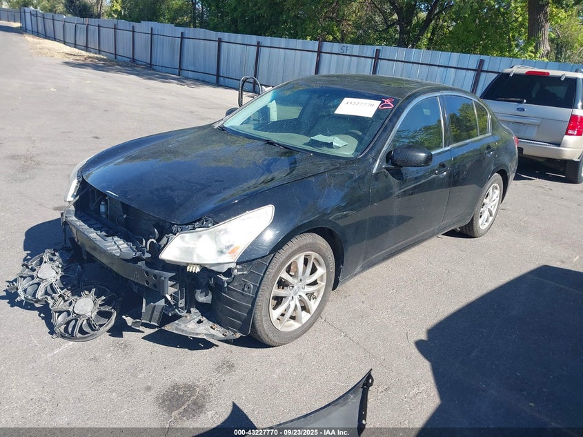2007 Infiniti G35X black sedan gasoline JNKBV61F47M813634 photo #3