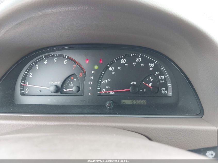 2003 Toyota Camry Le VIN: JTDBE32K630224405 Lot: 43227940