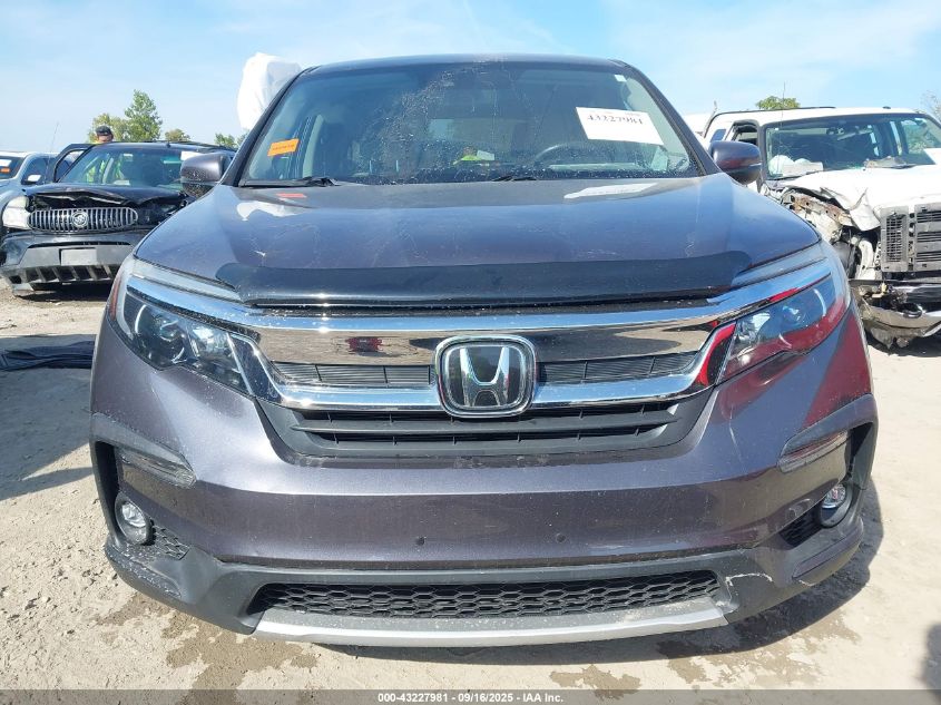 2020 Honda Pilot Awd Ex-L VIN: 5FNYF6H50LB027614 Lot: 43227981