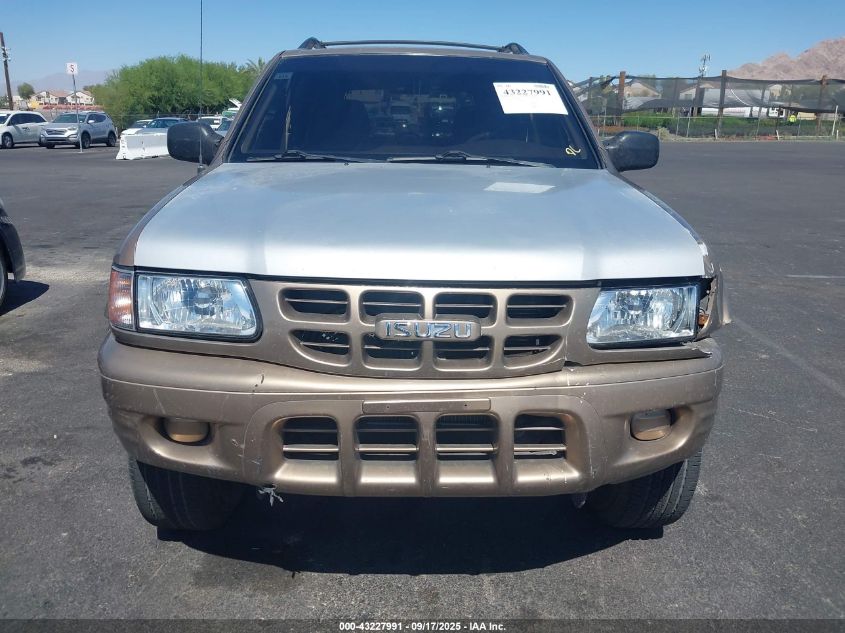 2002 Isuzu Rodeo Ls 3.2L V6/Lse 3.2L V6/S 3.2L V6 VIN: 4S2CK58W324310608 Lot: 43227991