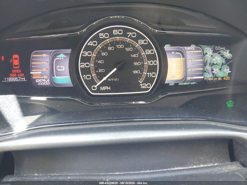 2011 Lincoln Mkz Hybrid VIN: 3LNDL2L34BR772803 Lot: 43228025