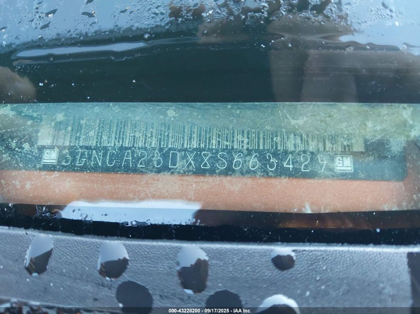 2008 Chevrolet Hhr Lt VIN: 3GNCA23DX8S663429 Lot: 43228200