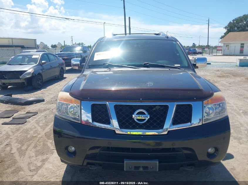 2011 Nissan Armada Platinum VIN: 5N1BA0NFXBN615644 Lot: 43228311