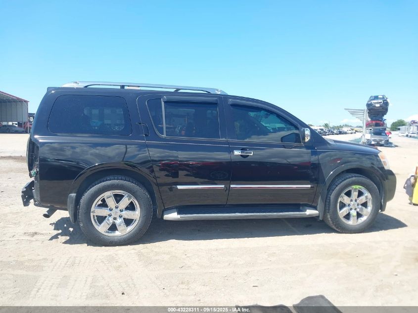 2011 Nissan Armada Platinum VIN: 5N1BA0NFXBN615644 Lot: 43228311
