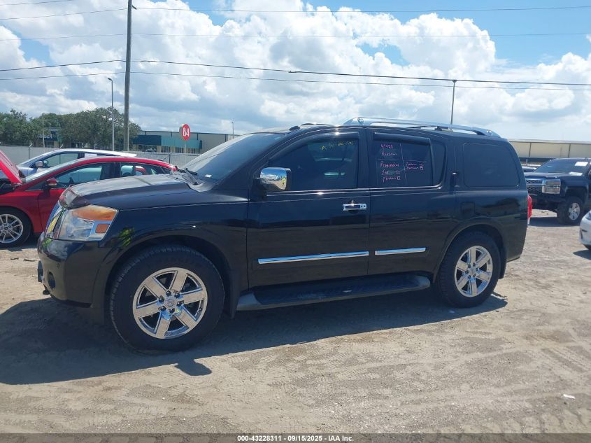 2011 Nissan Armada Platinum VIN: 5N1BA0NFXBN615644 Lot: 43228311