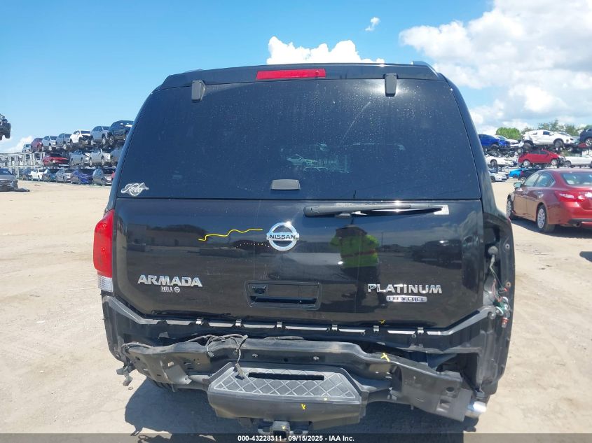 2011 Nissan Armada Platinum VIN: 5N1BA0NFXBN615644 Lot: 43228311