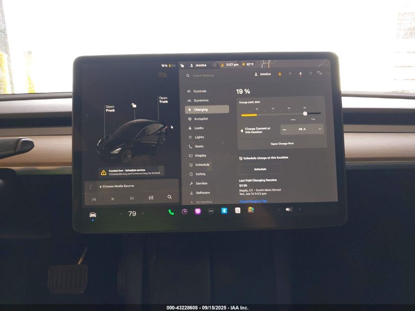 2021 Tesla Model 3 Long Range Dual Motor All-Wheel Drive VIN: 5YJ3E1EB9MF090545 Lot: 43228608