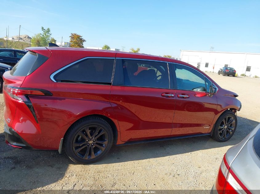 2021 Toyota Sienna Xse VIN: 5TDXRKECXMS016048 Lot: 43228726