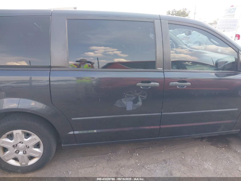 2013 Dodge Grand Caravan American Value Pkg VIN: 2C4RDGBG8DR660491 Lot: 43228766