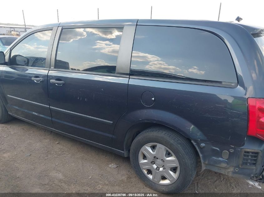 2013 Dodge Grand Caravan American Value Pkg VIN: 2C4RDGBG8DR660491 Lot: 43228766