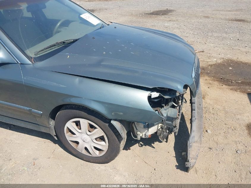 2005 Hyundai Sonata Gl VIN: KMHWF25S95A175603 Lot: 43228826