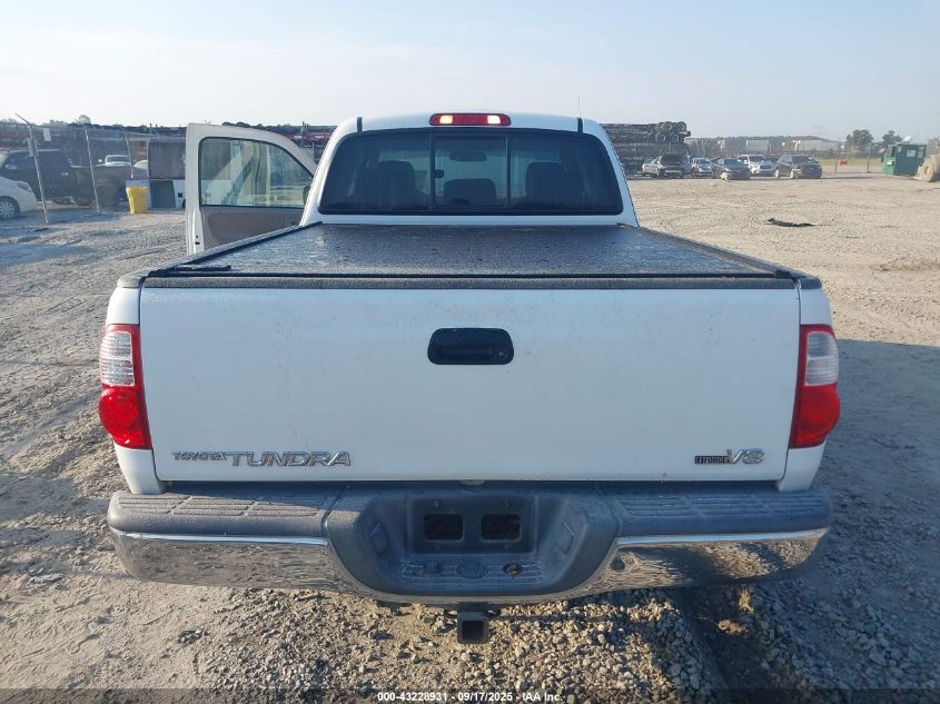 2006 Toyota Tundra Sr5 V8 VIN: 5TBRT34186S481875 Lot: 43228931