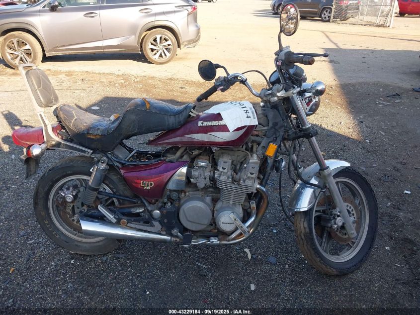 1985 Kawasaki Zn700 VIN: JKAZN6A15FA005985 Lot: 43229184