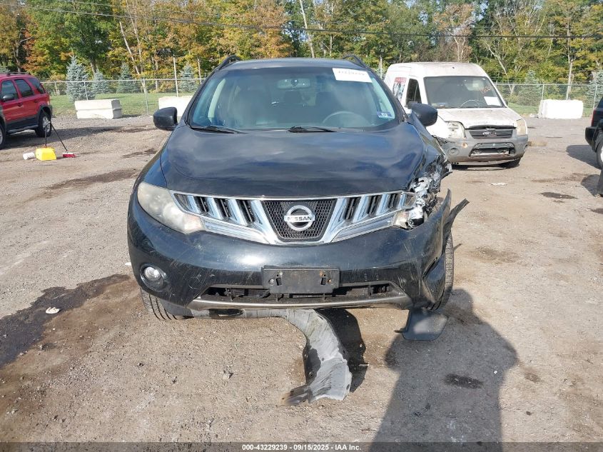 2009 Nissan Murano Sl VIN: JN8AZ18W39W151129 Lot: 43229239