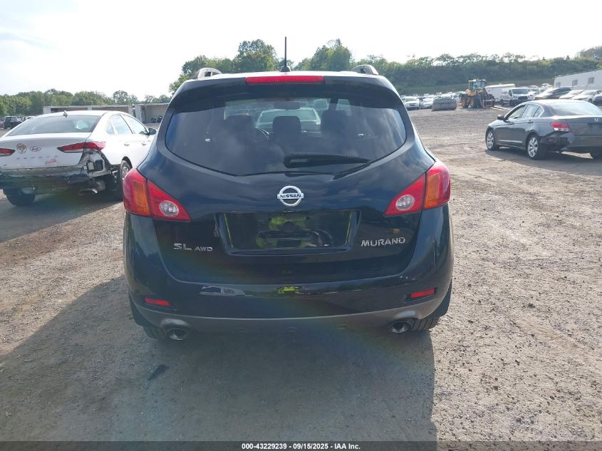 2009 Nissan Murano Sl VIN: JN8AZ18W39W151129 Lot: 43229239