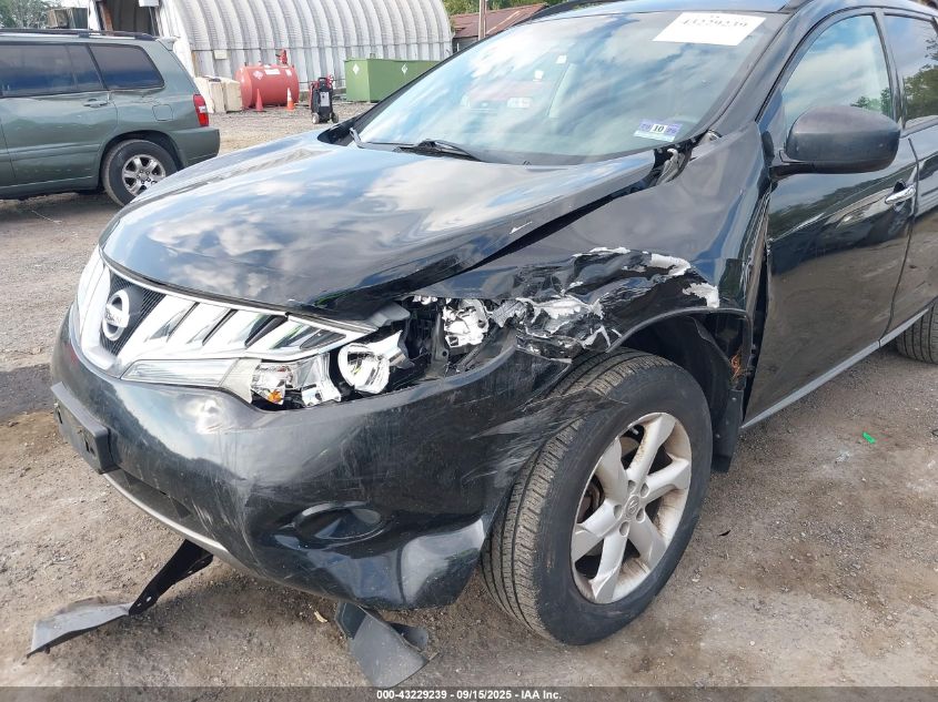 2009 Nissan Murano Sl VIN: JN8AZ18W39W151129 Lot: 43229239