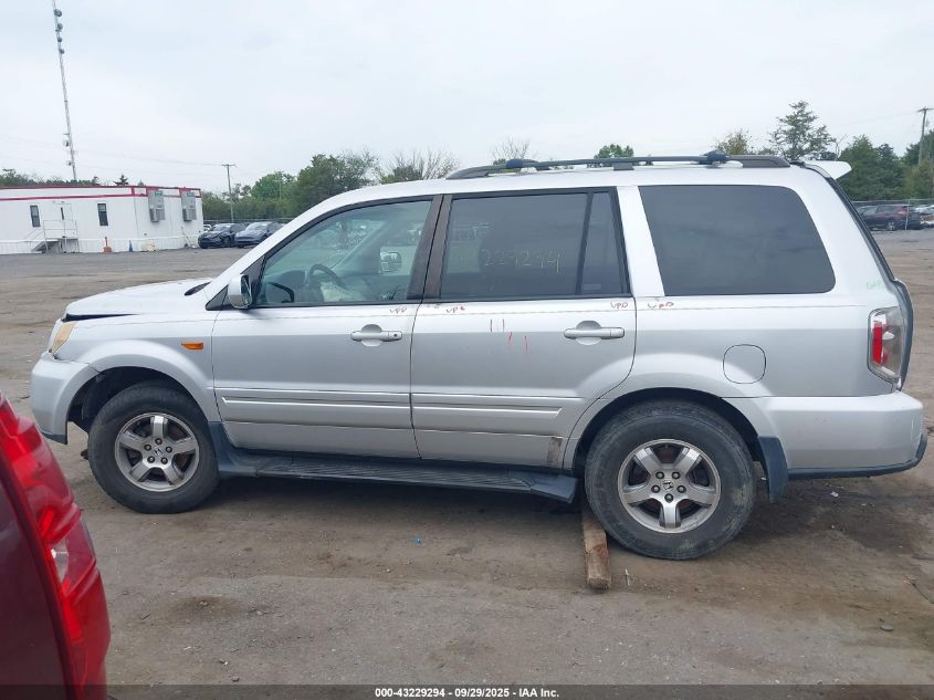 2006 Honda Pilot Ex-L VIN: 5FNYF28586B009746 Lot: 43229294
