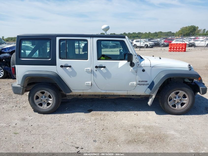 2016 JEEP WRANGLER UNLIMITED SPORT RHD - 1C4BJWKG5GL307319