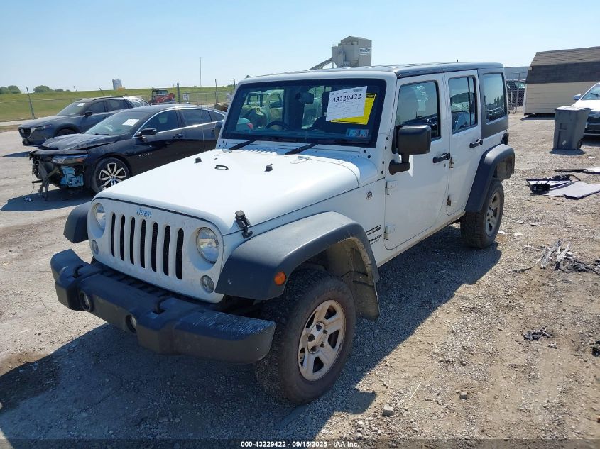2016 JEEP WRANGLER UNLIMITED SPORT RHD - 1C4BJWKG5GL307319
