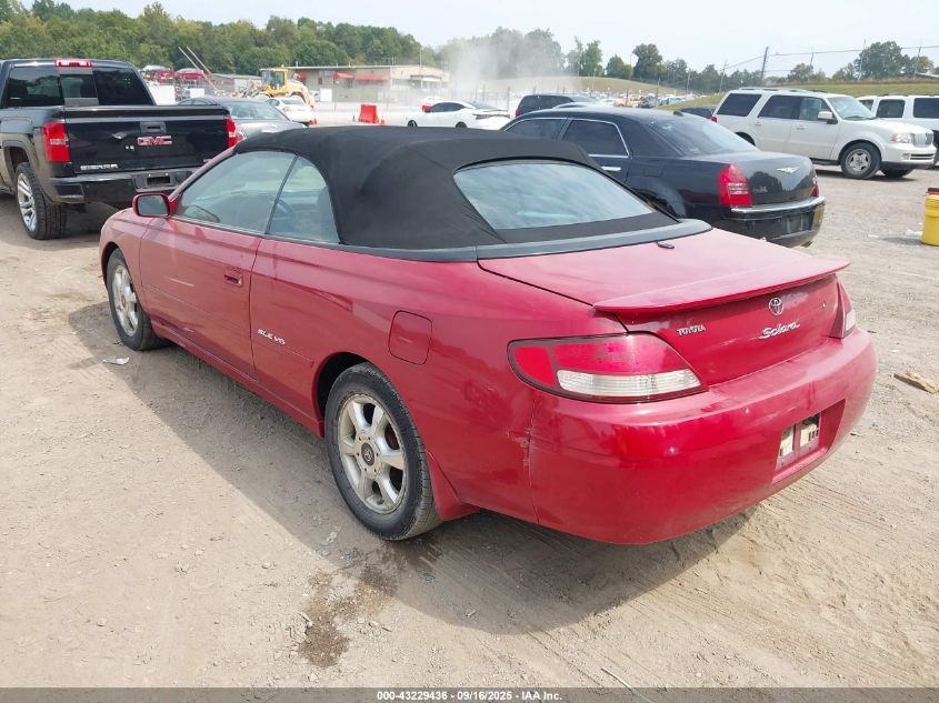 2001 Toyota Camry Solara Sle V6 VIN: 2T1FF22P91C423200 Lot: 43229436
