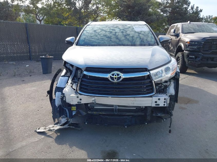 2015 Toyota Highlander Limited V6 VIN: 5TDYKRFH1FS104128 Lot: 43229484