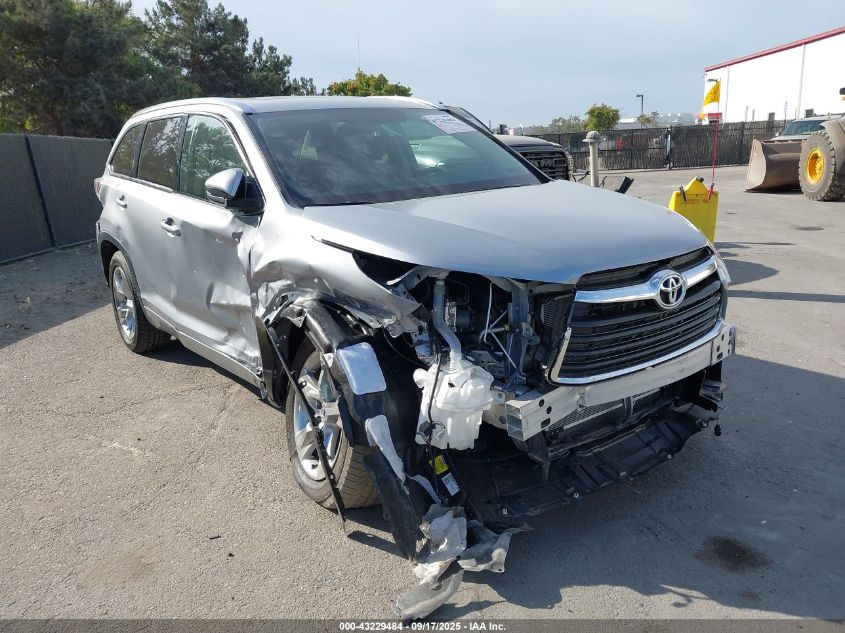 2015 Toyota Highlander Limited V6 VIN: 5TDYKRFH1FS104128 Lot: 43229484