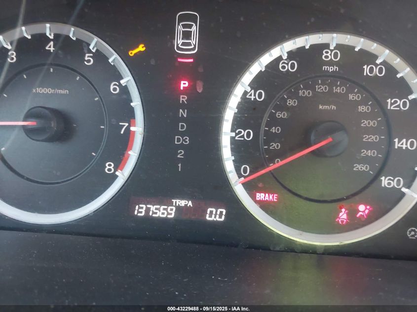 2011 Honda Accord 3.5 Ex-L VIN: 1HGCP3F83BA022435 Lot: 43229488