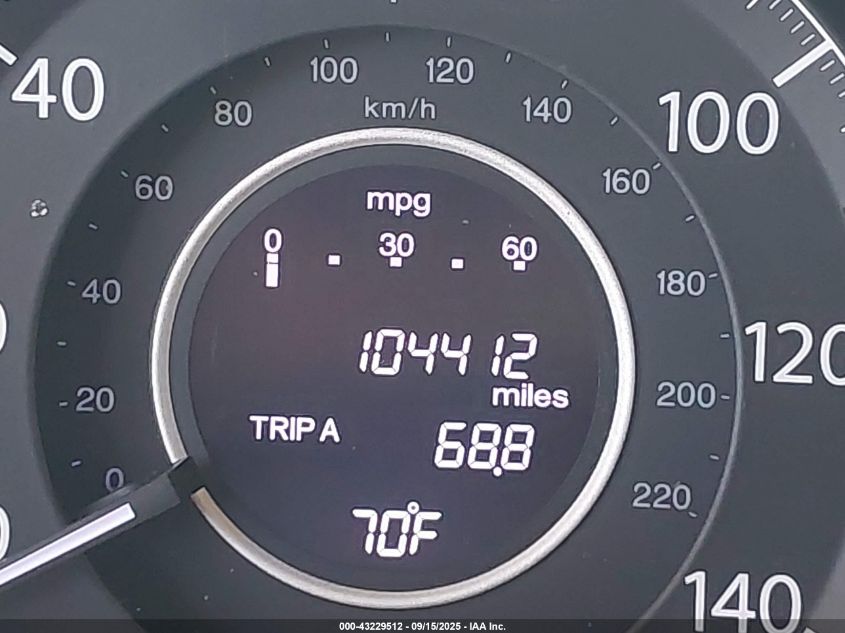 2012 Honda Cr-V Ex-L VIN: JHLRM4H73CC010905 Lot: 43229512