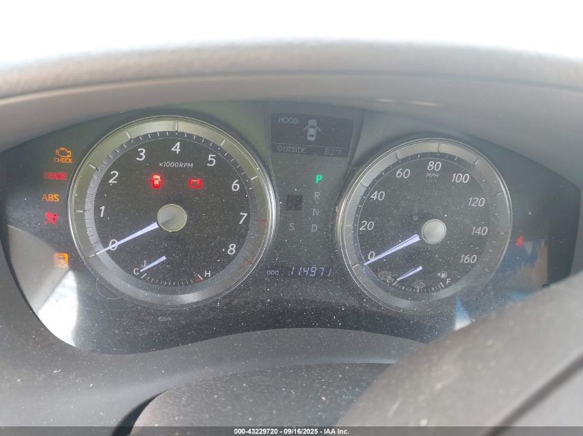 2011 Lexus Es 350 VIN: JTHBK1EG5B2446021 Lot: 43229720