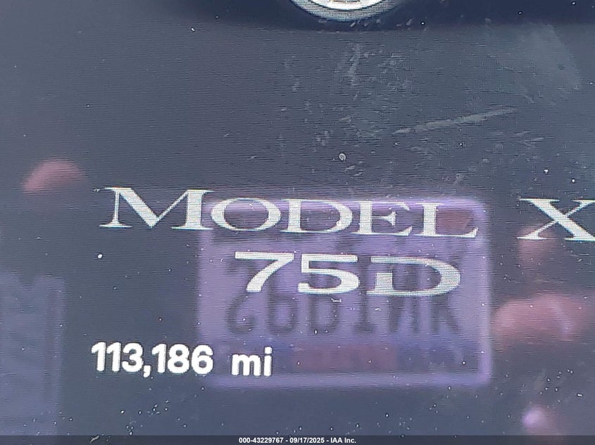 2017 Tesla Model X 100D/75D/90D VIN: 5YJXCAE20HF039268 Lot: 43229767