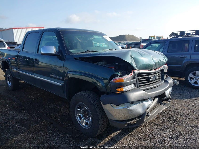 2002 GMC Sierra 2500Hd Sle brown truck gasoline 1GTHK23UX2F245928 photo #1