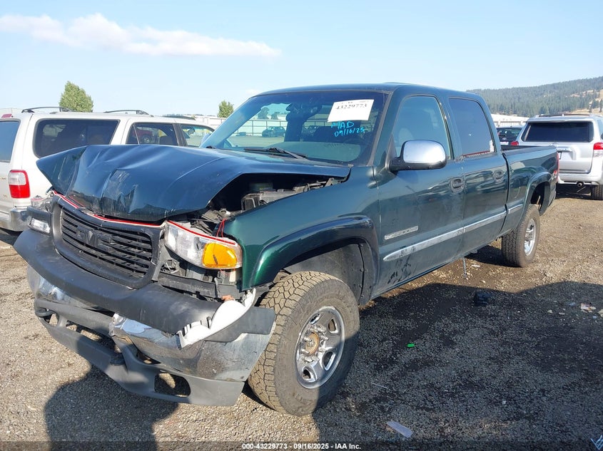 2002 GMC Sierra 2500Hd Sle brown truck gasoline 1GTHK23UX2F245928 photo #3