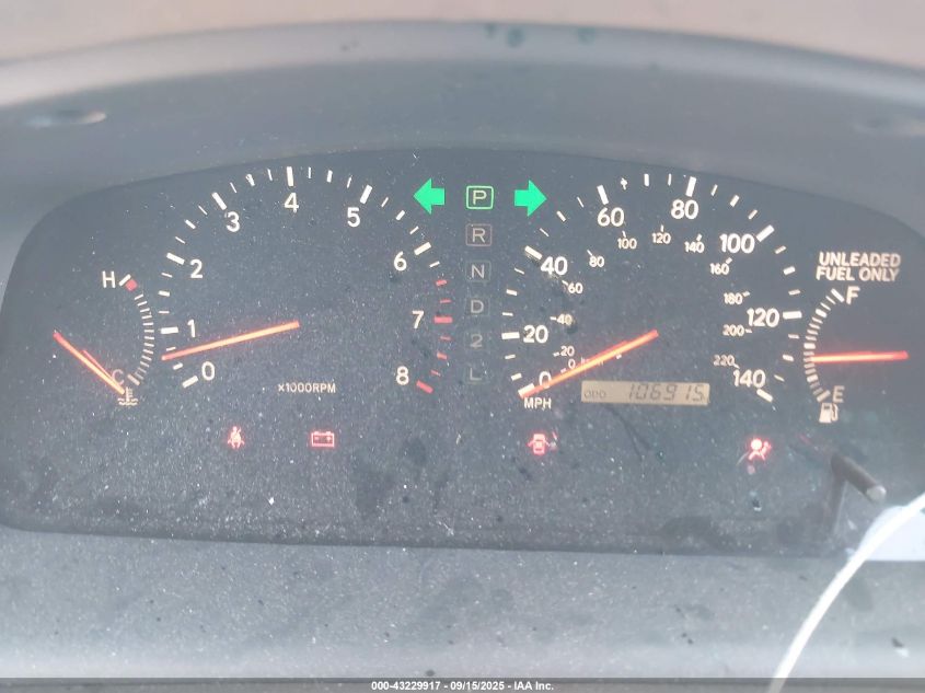 1999 Lexus Es 300 VIN: JT8BF28G0X0193697 Lot: 43229917