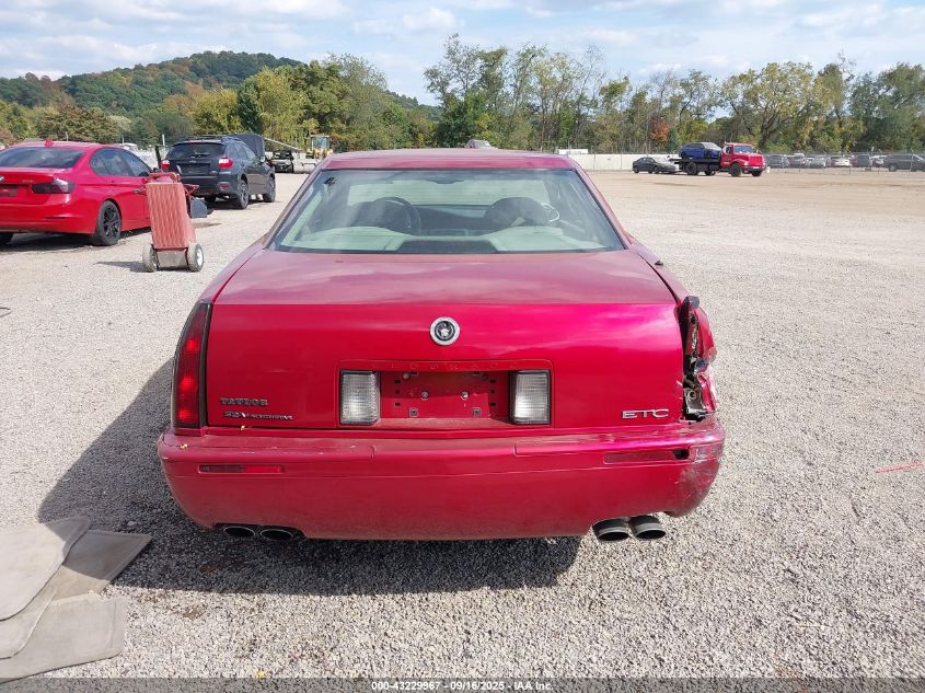 2002 Cadillac Eldorado Etc VIN: 1G6ET12952B103164 Lot: 43229967