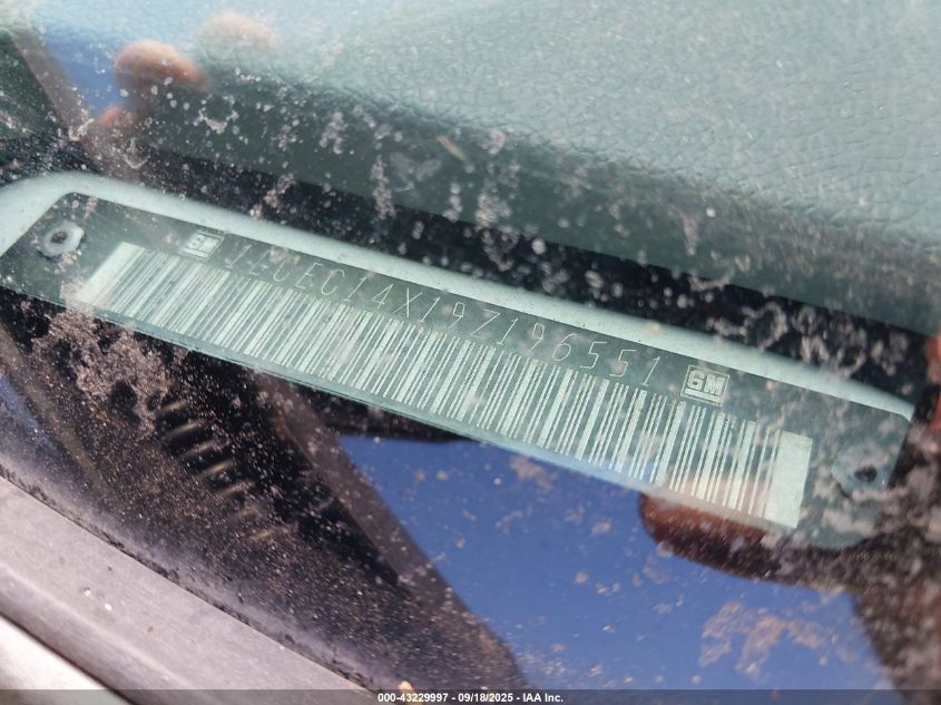 2009 Chevrolet Silverado 1500 Work Truck VIN: 1GCEC14X19Z196551 Lot: 43229997