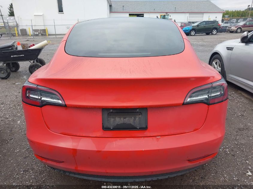 2021 Tesla Model 3 Long Range Dual Motor All-Wheel Drive VIN: 5YJ3E1EB4MF015011 Lot: 43230015